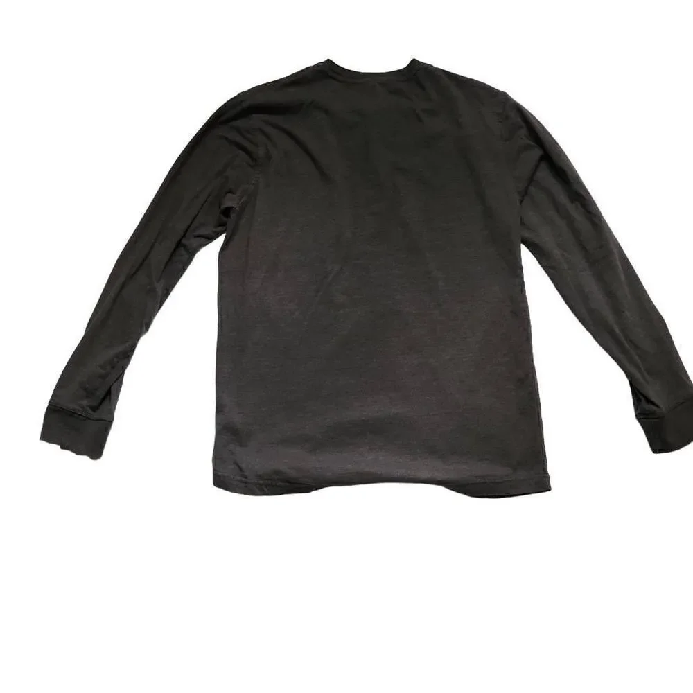 Levi's Men's Vintage Gray Long Sleeve Henley Top - Size Large